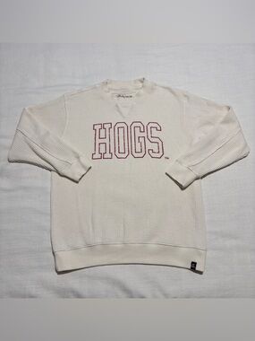 Gameday Social Arkansas Razorbacks “Hogs” Waffle Pullover | Medium
